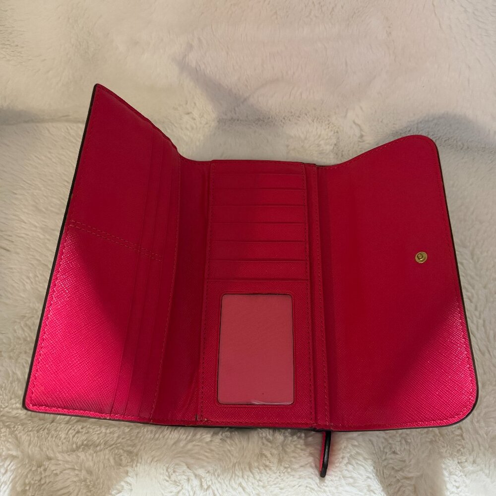 Coach Peyton Signature Monogram Continental Wallet - Picture 8 of 13